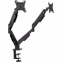 Thumbnail 0 de Soporte de Escritorio 2 Brazos para Monitor 13" a 32" 8Kg VESA100 KlipX KMM-410