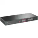 Thumbnail 1 de TP-Link TL-SL1218MP - Conmutador - sin gestionar - 16 x 10/100 (PoE+) + 2 x 10/100/1000 + 2 x Gigabit SFP combinado - montaje en rack (192 W)