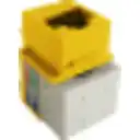 Thumbnail 3 de LINKMADE Amarillo Cat5E U/UTP Punchable Keystone Conector Hembra RJ45