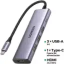 Thumbnail 1 de HUB Ugreen CM511 USB-C Multipuertos 4k 60Hz HDMI USB-A*3 PD 100W Aluminio
