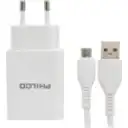 Thumbnail 3 de CARG. DE PARED 2.1 A DOBLE USB C/CABLE MICRO R2100 BLANCO