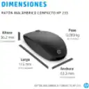 Thumbnail 3 de Mouse Inalámbrico HP 235, Slim Óptico 1600dpi 3 Botones USB Negro