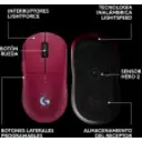 Thumbnail 9 de Mouse Gamer Logitech Pro 2 LIGHTSPEED Inalámbrico Sensor HERO 2 Rosa