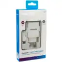 Thumbnail 0 de CARG. DE PARED 2.1 A DOBLE USB C/CABLE TIPO C R2109 BLANCO