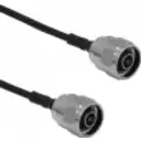 Thumbnail 0 de 50cm N-Macho N-Macho SM141 2-Cables Coaxiales Negros Rigidos 0,5mt