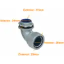 Thumbnail 0 de Metalico 32mm Codo Prensa Estopa para Flexible Aislacion IP65