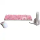 Thumbnail 0 de Kit 3en1 Teclado Mouse Audifonos Alámbricos GAMER Vivitar USB LED Rosa 