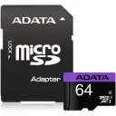 Thumbnail 0 de Adata Premier microSDXC 64 GB UHS-I (Class 10 / Speed Class 1) (AUSDX64GUICL10-RA1)