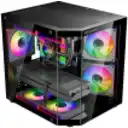 Thumbnail 4 de Gabinete Gamer REBEL 270deg | Micro ATX / ITX | 5 ARGB | Controladora + Control 