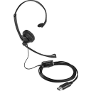 Thumbnail 0 de Audífonos Kensington Mono Con Micrófono, Alámbrico,  Conectividad USB Negro