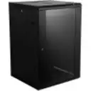 Thumbnail 2 de Gabinete Pared Linkmade 18U 60cm de Fondo inc-2U-M6 Rack Color Negro