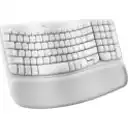 Thumbnail 2 de Teclado Inalámbrico Erogonómico Logitech WAVE KEYS RF+BT QWERTY Español Blanco