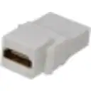 Thumbnail 1 de HDMI Angular-90-grados Hembra-Hembra Keystone Blanco v1.4