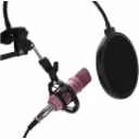 Thumbnail 2 de KIT STUDIO MICROPH C/SOP/POP/STAND/USB SOUND CARD ROSADO