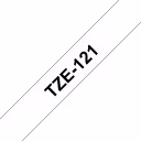 Thumbnail 0 de Cinta Brother TZE-121 Texto negro sobre fondo transparente 9mmx8mt PT-3600/9700