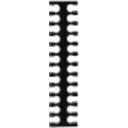 Thumbnail 0 de Peine para 24 Cables de 3mm Ordenador de Manojo Acrilico Negro 14x60mm