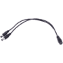 Thumbnail 0 de 1-DC-H a 2-DC-M Cable Divisor 5,5x2,1mm Larg11mm 22cm+22cm Negro