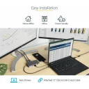 Thumbnail 6 de Docking Station StarTech USB C a 2*HDMI 4K 60Hz USB-C 2*USB-A3.2 LAN mSD/SD Gris