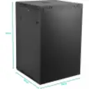 Thumbnail 1 de Gabinete Pared Linkmade 18U 60cm de Fondo inc-2U-M6 Rack Color Negro
