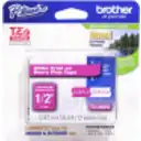 Thumbnail 0 de BROTHER 12mm Blanco en Fondo Rosado Cinta 5mt p/PT-H110/E300/H200