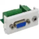 Thumbnail 1 de Modulo VGA DB15 3,5mm-HH Hembra-Regleta-10p+3p DE-15/HH p/FQ1-FQ2-FQ3