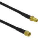 Thumbnail 1 de 15mt RPSMA-Hembra RPSMA-Macho RG58 Cable Coaxial Negro 1500cm