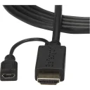 Thumbnail 0 de Cable Adaptador HDMI Macho + mUSB Hembra a VGA Macho, 1080p 1.8mt Act - StarTech
