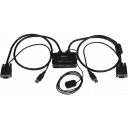 Thumbnail 0 de StarTech.com Switch Conmutador KVM de Cable con 2 Puertos VGA USB Alimentado por USB con Interruptor Remoto - Conmutador KVM - 2 x KVM port(s) - 1 usuario local - sobremesa
