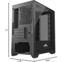 Thumbnail 8 de Gabinete Gamer Redragon GC-540, Vidrio templado Mini ITX, Micro ATX Negro