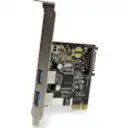 Thumbnail 1 de Tarjeta Controlado 2 Puertos USB 3.0 Bus PCIe x1 Alimen. SATA Power - StarTech