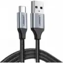 Thumbnail 0 de US288-W(1M). Cable USB A 2.0 a USB-C Negro 1 Metro UGREEN. Cable niquel trenzado de aluminio