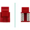 Thumbnail 0 de LINKMADE Rojo Cat5E U/UTP Punchable Keystone Conector Hembra RJ45