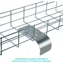 Thumbnail 2 de Salida de Cable DEV100GS p/Escalerilla Canasto Malla Hilo Cablofil