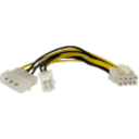 Thumbnail 0 de Cable Adaptador 4 Pines a 8 Pines con Molex EPS StarTech para Fuente de poder