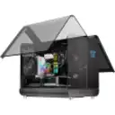 Thumbnail 0 de GABINETE GAMER ESGAMING MATX AIRCRAFT 007 NEGRO 6 FAN, 2 BASE, 3 ABAJO, 1 TRASERO ARGB, SIN FUENTE