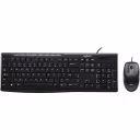 Thumbnail 0 de Kit Teclado Mouse Alámbrico MK200, c/Tecl Numérico Optico 1000DPI USB2.0 Negro 