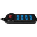 Thumbnail 0 de Alargador Eléctrico 4 Tomas c/Switch 3mts Color Negro - Philco XT30