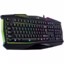 Thumbnail 1 de Teclado Gamer Alámbrico Genius Scorpion K220 RGB 7 Color USB Español Negro