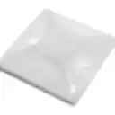 Thumbnail 1 de 100-un 2x2cm Fijacion Autoadhesiva Base Blanca p/Amarra 4mm