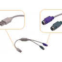 Thumbnail 1 de Adaptador USB-A-M a 2-PS2-H Teclado/Mouse USB-PS/2