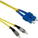 Thumbnail 2 de 10mt SC-FC MonoModo SM Duplex Jumper Cable Fibra 9/125um 3.0mm