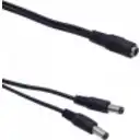 Thumbnail 1 de 1-DC-H a 2-DC-M Cable Divisor 5,5x2,1mm Larg11mm 22cm+22cm Negro