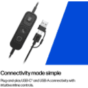 Thumbnail 7 de HP Poly Mission 625 Stereo USB Wired Headset HP Poly Mission 625