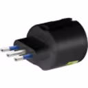 Thumbnail 2 de Enchufe Schuko 79313 c/protector sobrecarga negro Philco