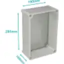 Thumbnail 0 de TIBOX 280x190x180mm Caja ABS IP66 Tapa-Transparente c/Placa-Aluminio