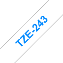 Thumbnail 0 de Cinta Rotuladora Brother TZ-243 18mm Azul Sobre Blanco p/ PT-200/1100/1130/1300