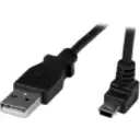 Thumbnail 0 de Cable Adaptador Startech USB-A Macho a Mini USB Macho Acodado Long 1 Metro Negro