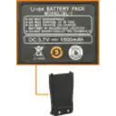 Thumbnail 7 de Radio 1un 6km 400-470MHz 16-Canales incl. cargador y bat 3,7V 1500mAh
