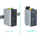 Thumbnail 1 de PLANET Switch 8-1000-PoE 2-1000 2-SFP 240W-tot Riel-DIN Industrial 12p