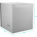 Thumbnail 3 de ALGCOM 6U 640x590mm IP54 Rack Exterior Poste Galvanizado p/Baterias
